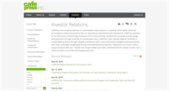 Desktop Screenshot of investor.cafepress.com
